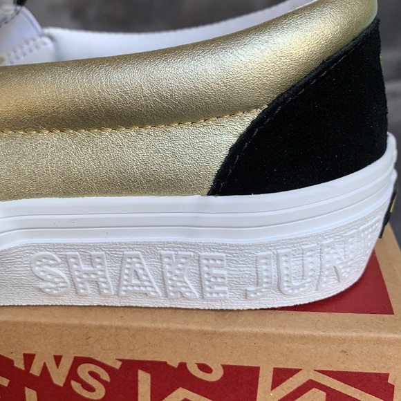 VANS SLIP ON PRO SHAKE JUNT BLACK/GOLD MENS - Picture 5 of 16